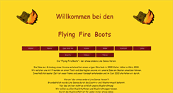 Desktop Screenshot of flyingfireboots.at
