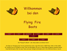 Tablet Screenshot of flyingfireboots.at